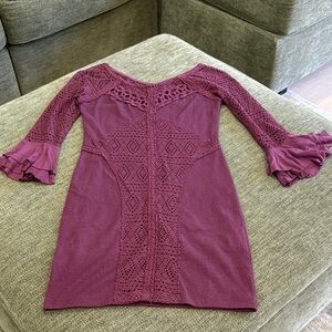 Free People Purple Mini Dress